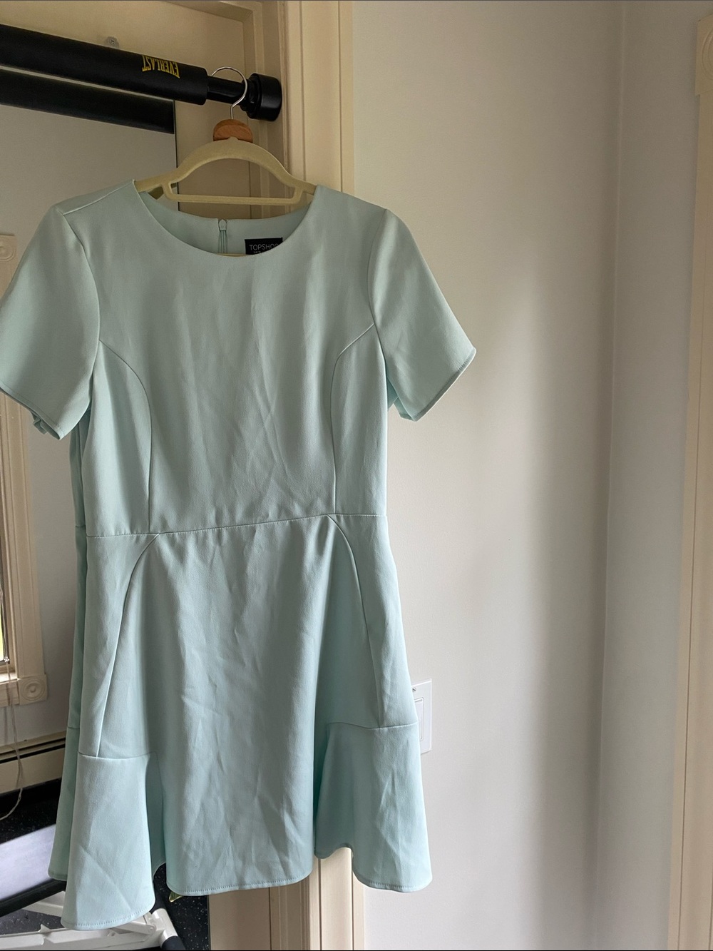 Topshop Mint Fit-and-Flare Dress